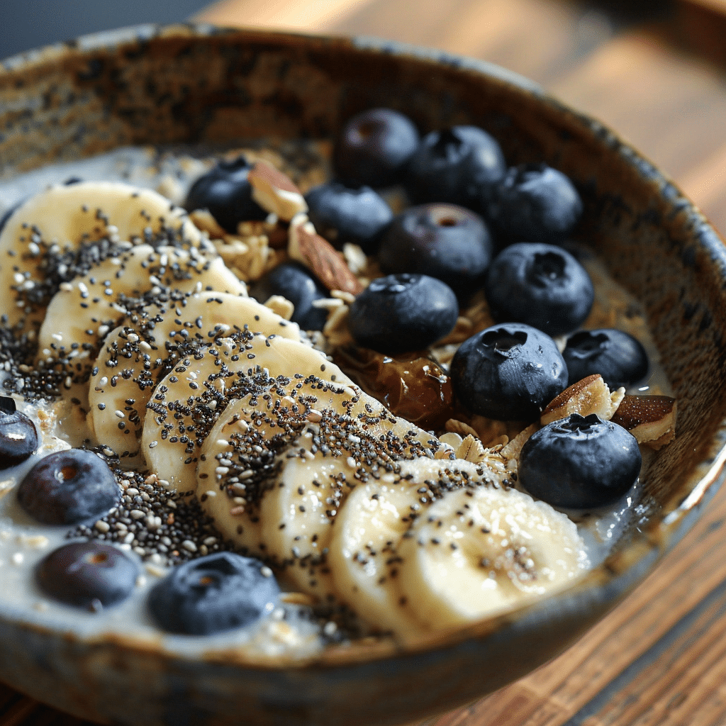 Daniel Fast breakfast bowl with fruit and oats