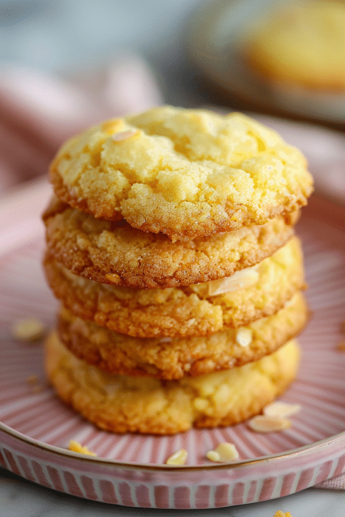 Gooey Crumbl Cornbread Cookie on a rustic plate with golden edges and honey drizzle
