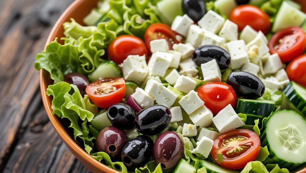 Fresh Greek Salad At Salad And Go