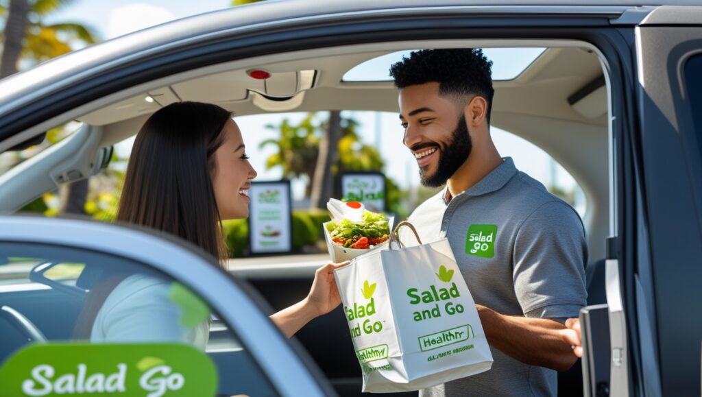 Quick Service At Salad And Go Drive Through