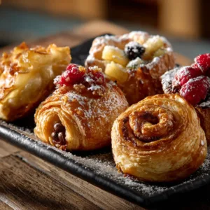 Elegant Puff Pastry Desserts Arrange