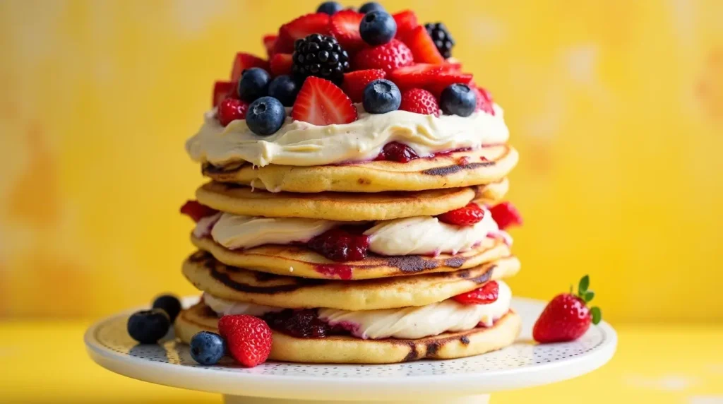 Berry Pancake Cake For national mom day 2025 Berry Pancake Cake (1)