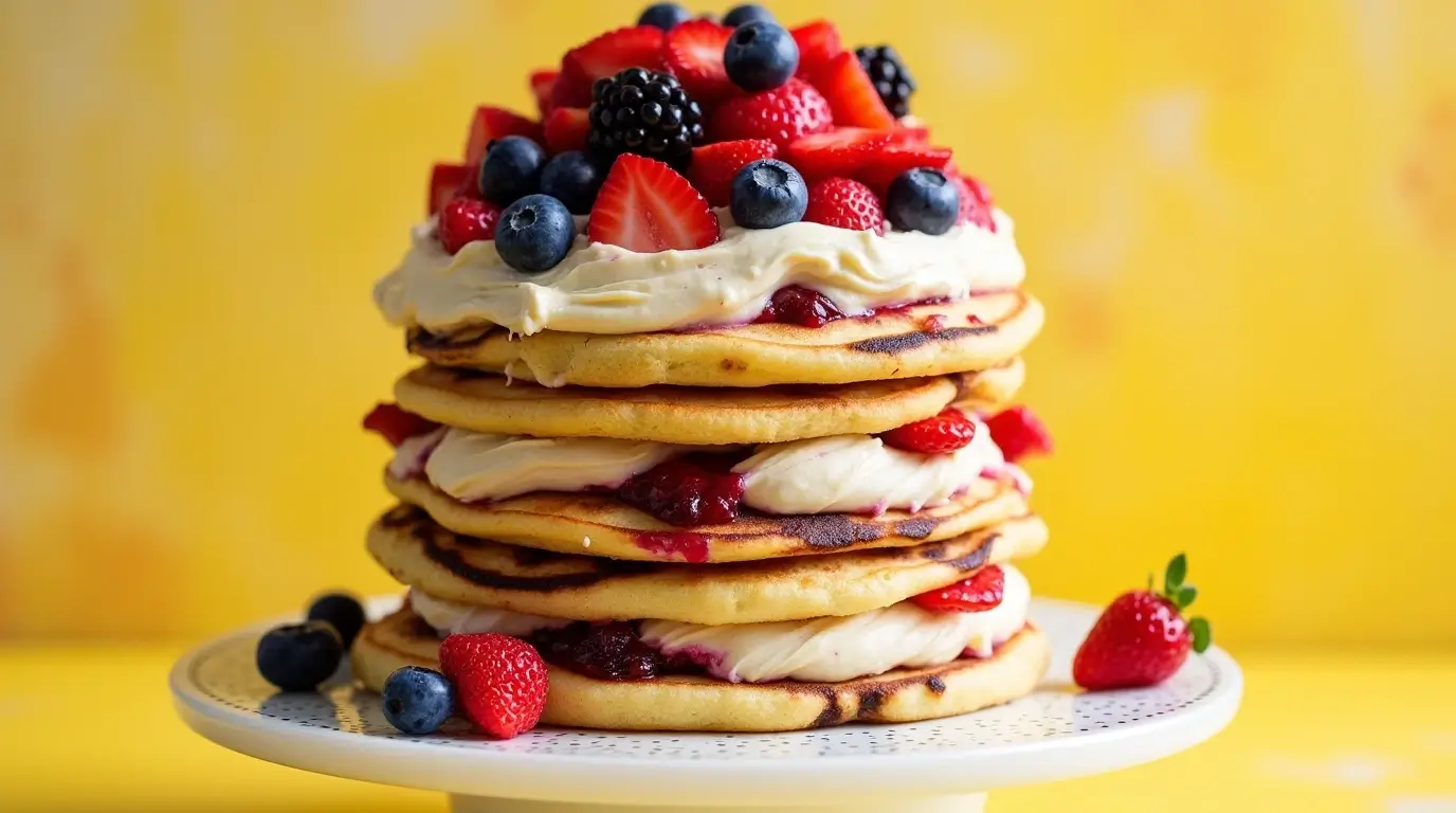 Berry Pancake Cake (1)