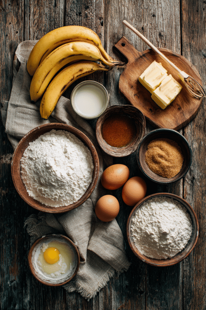 Ingredients for Best Moist Banana Bread

