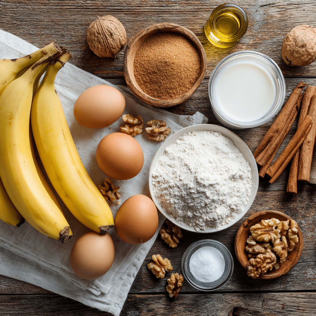 Ingredients for Banana Bread Recipe Starbucks Copycat