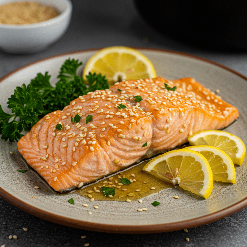 Easy Air Fryer Honey Garlic Salmon