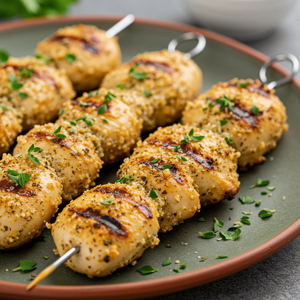Ranch Garlic Parmesan Chicken Skewers Grilled Ranch Garlic Parmesan Chicken Skewers (2)