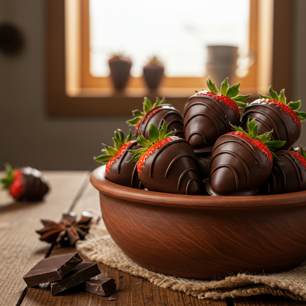 Served Dubai Chocolate Strawberries Ready To Enjoy