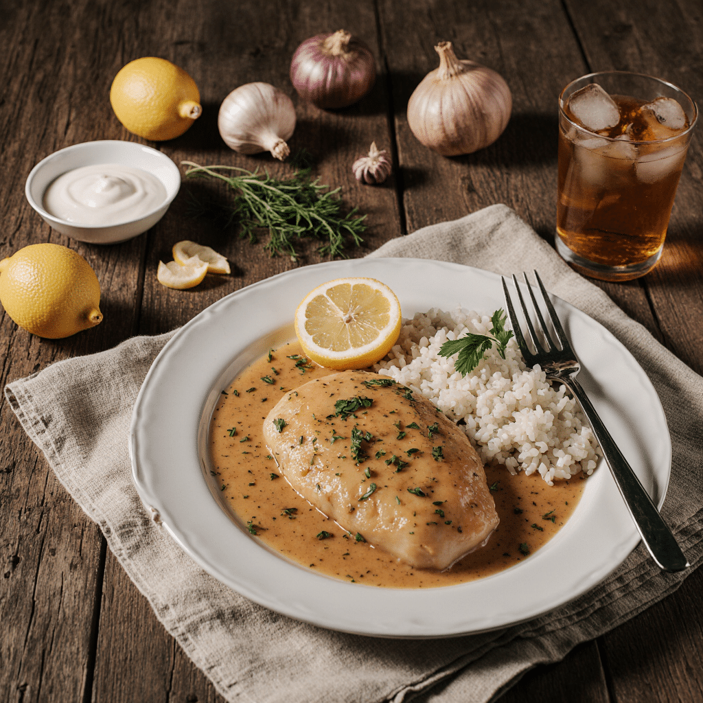 Chicken Breast Lemon Serving