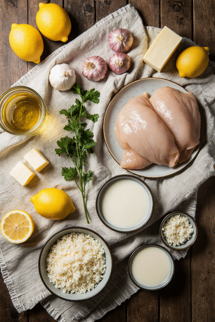 Chicken With Lemon Ingredients