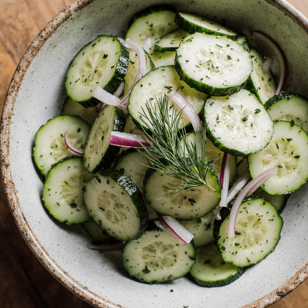 Cucumber Salad Recipe Featured