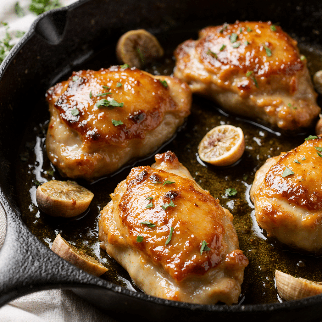 Honey Garlic Chicken Thighs Featured