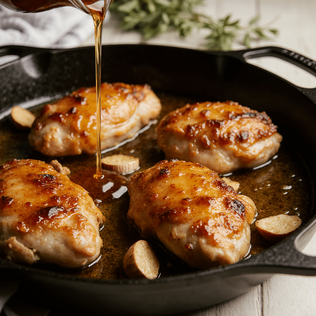 Honey Garlic Chicken Thighs Step
