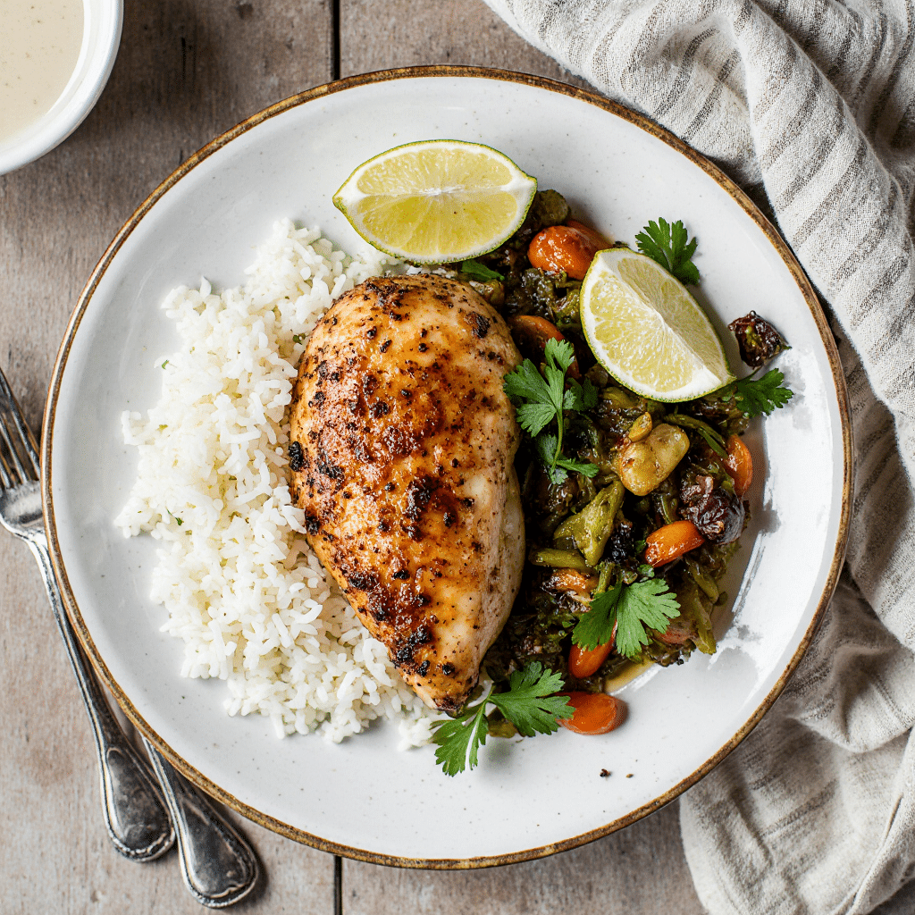 Honey Lime Chicken Thighs Serving
