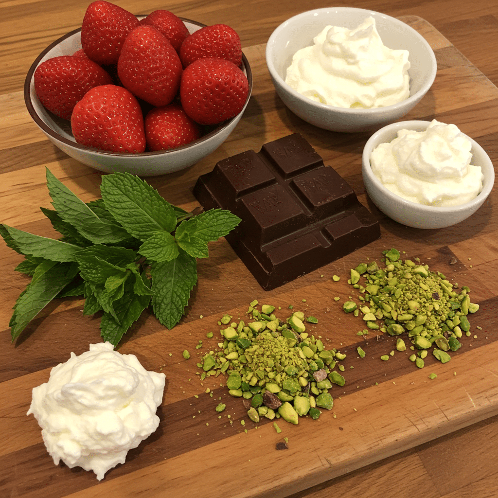 Ingredients Dubai Chocolate Strawberries