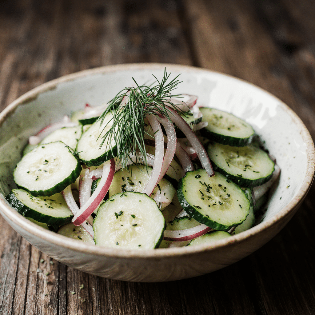 Serving Cucumber Salad Recipe