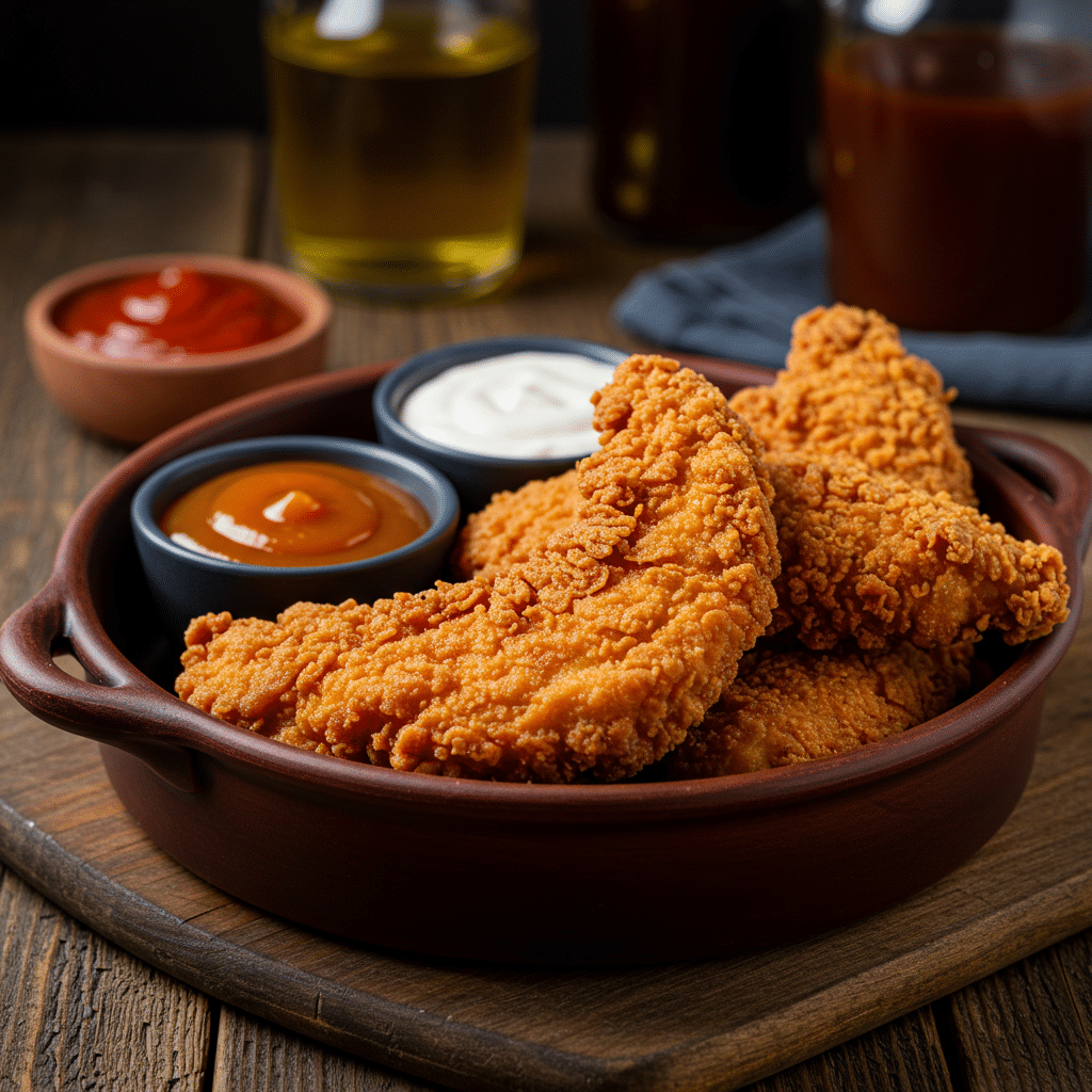 Serving Chicken Tenders