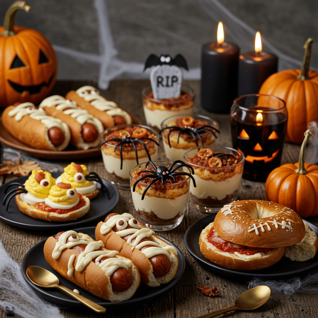 Serving Halloween Food