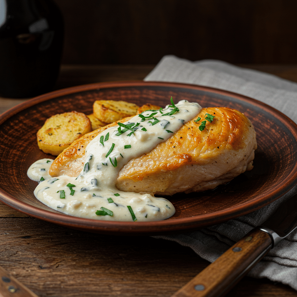 Serving Melt In Your Mouth Chicken Breast