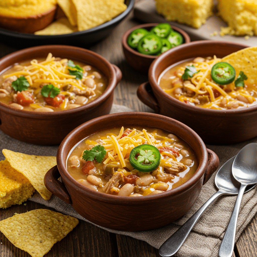 Serving White Chicken Chili