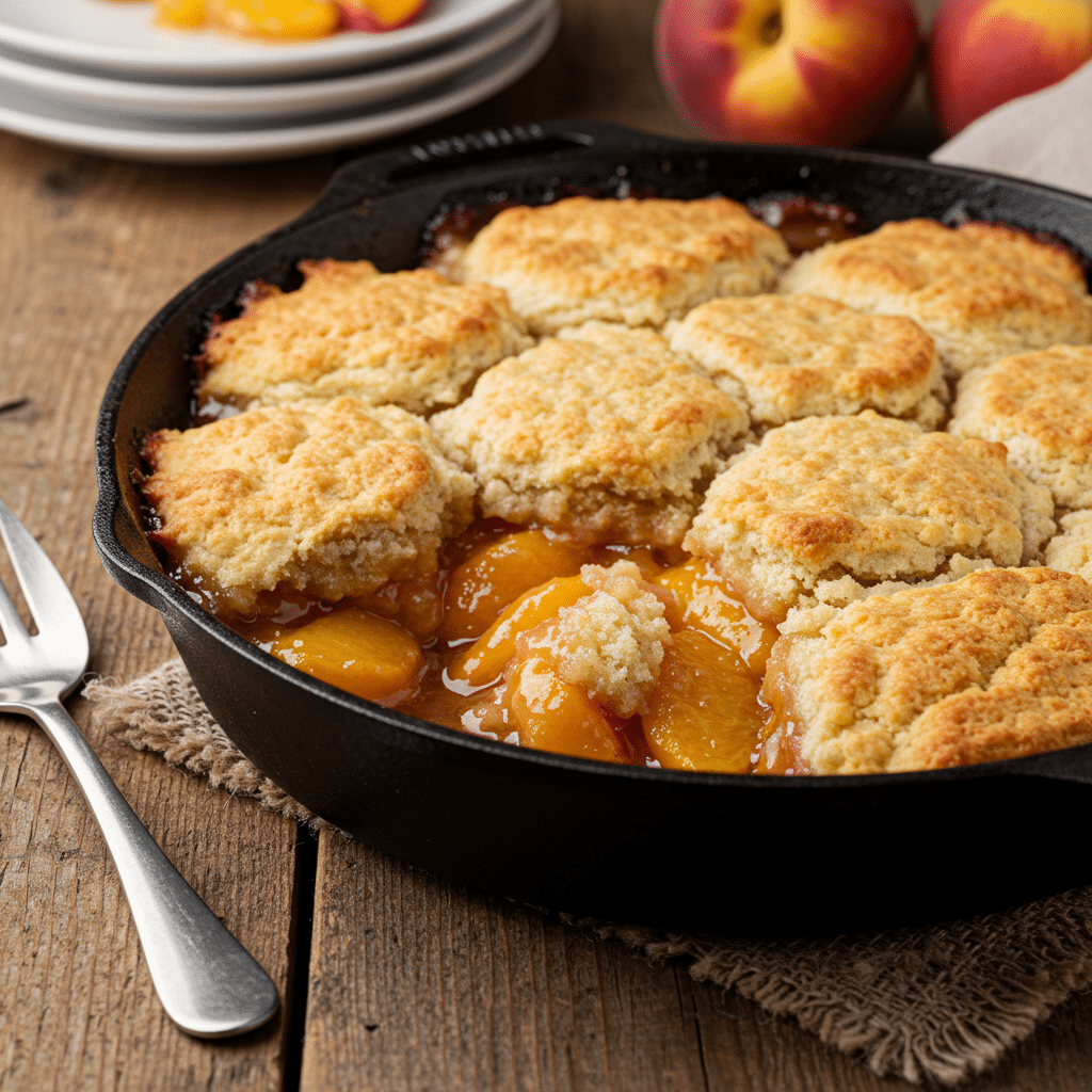 Sweet Southern Delight Homemade Peach Cobbler Recipe
