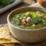 Close Up Featured Shot Of Easy Homemade Salsa Verd