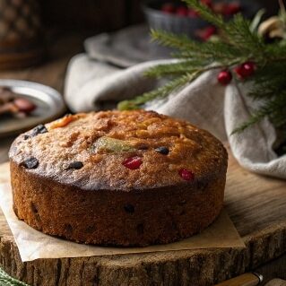 Close Up Featured Shot Of Fruitcake Dandys World O