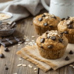 Close Up Featured Shot Of Oatmeal Chocolate Chip M