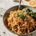 Close Up Of 3 Ingredient Noodle Recipe In A Rustic Bowl Vibrant Colors Cozy Natural Daylight Blurre Uo8sleve344vlho3ghip 2
