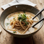 Close Up Of Creamy Miso Udon In A Rustic Bowl Vibrant Colors Cozy Natural Daylight Blurred Wooden F Bqgdmc9pfith5v57dhu3 1