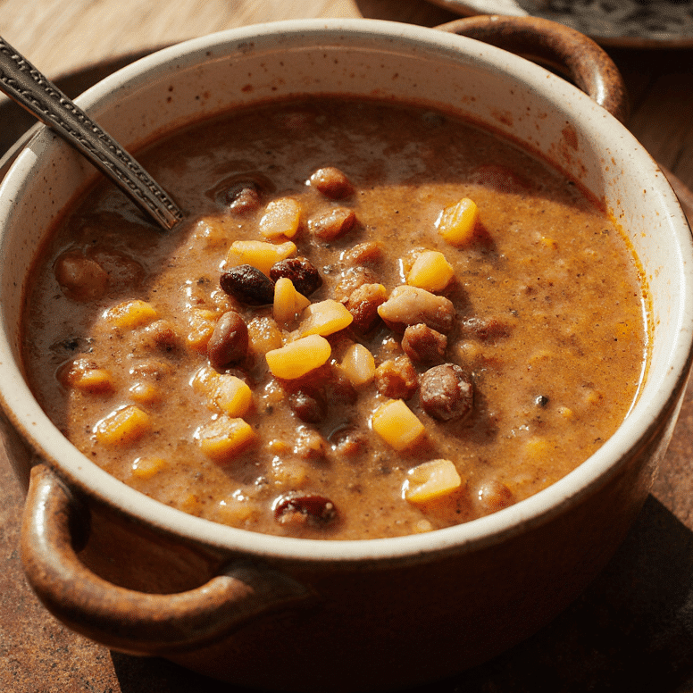 Close Up Of High Protein Creamy Taco Soup In A Rustic Bowl Vibrant Colors Cozy Natural Daylight Blu 5ncq8hr4mjc656bas2me 0