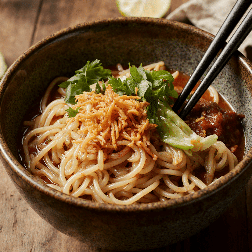Close Up Of The Best Yaki Udon In A Rustic Bowl Vibrant Colors Cozy Natural Daylight Blurred Wooden Dwpuvn5c9smqrklqxv89 1