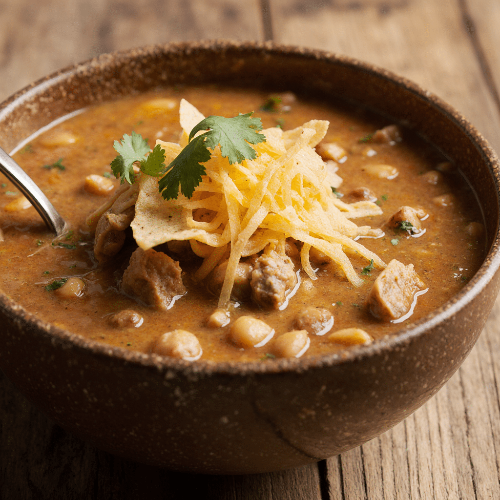 White Bean Chicken Enchilada Soup: Easy, Fresh & Delicious Close Up Of White Bean Chicken Enchilada Soup In A Rustic Ceramic Bowl Topped With Cilantro Tortill Jvtphxka2ufgwdyqkbjs 3