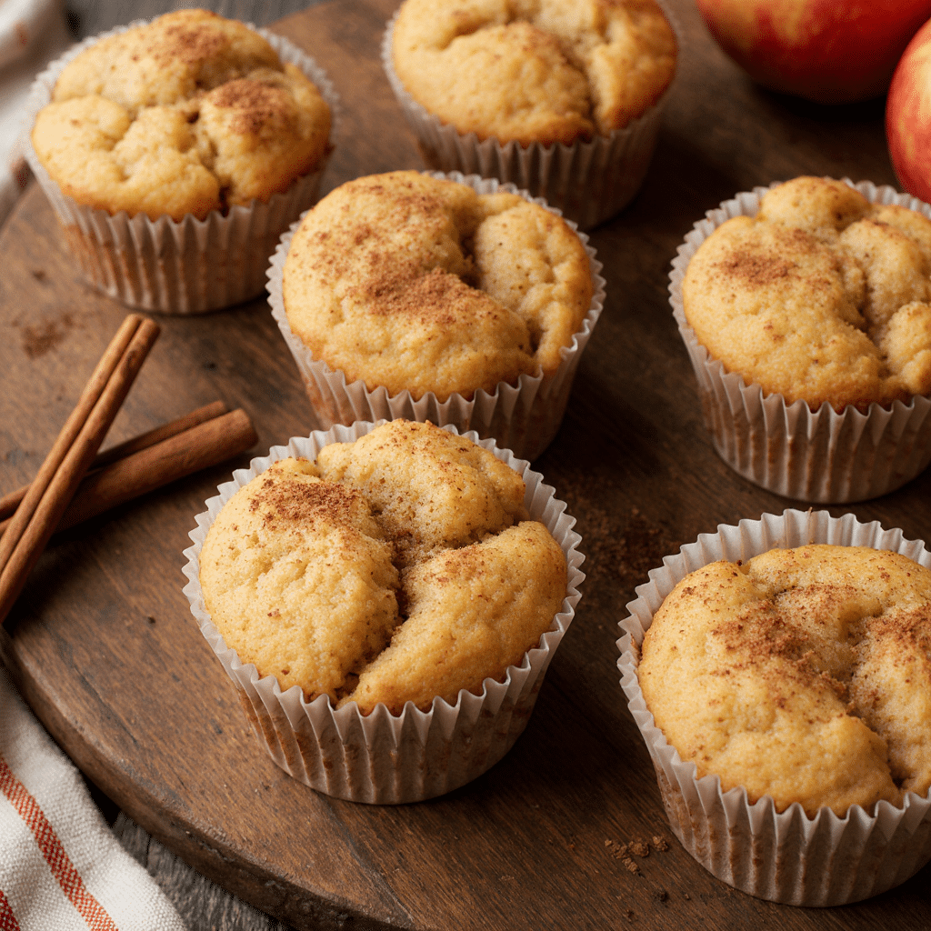 Close Up Of Irresistible Apple Cinnamon Muffins You Must Try On Rustic Wooden Table Golden Muffin T Vjjeb9zk4a89mqwvpt62 3