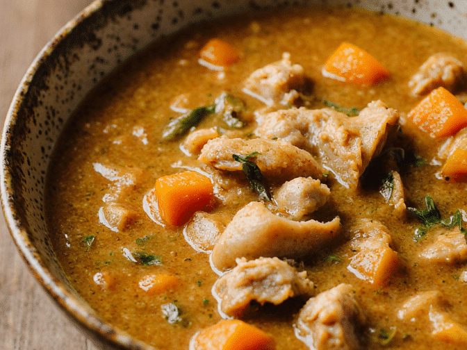 Close Up Of Keto Crack Chicken Soup In A Rustic Bowl Vibrant Colors Cozy Natural Daylight Blurred W Au2hf8he3224b1d0ygdo 0