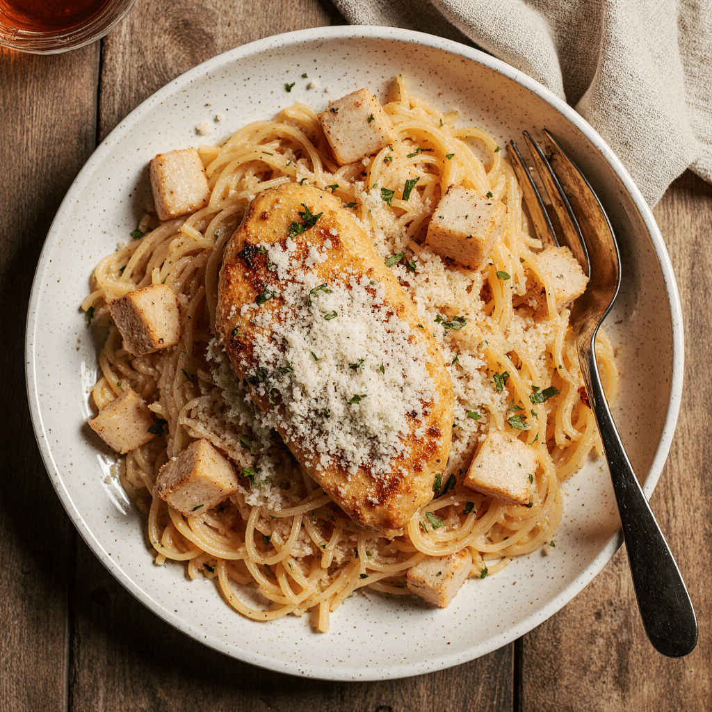 Featured Garlic Parmesan Chicken Pasta (3)