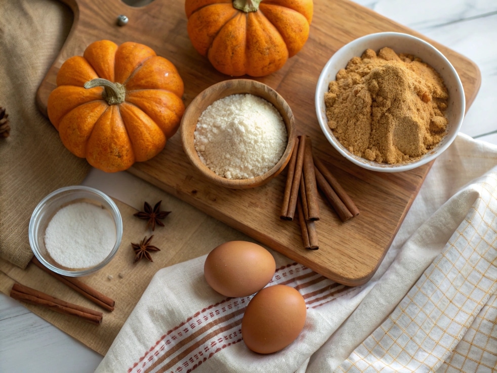 Flat Lay Of Fresh Ingredients For Cinnamon Sugar P