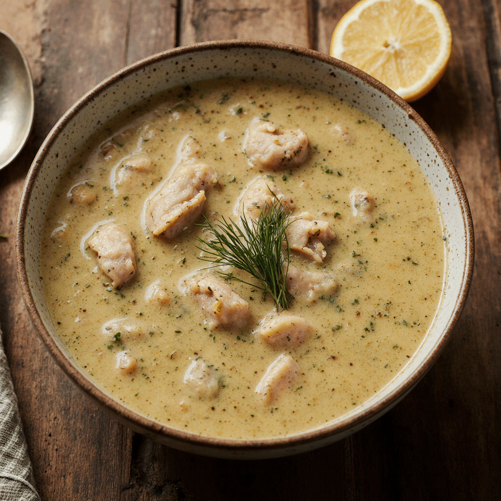 Greek Lemon Chicken Soup Avgolemono (1)