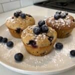Healthy Greek Yogurt Blueberry Protein Muffins