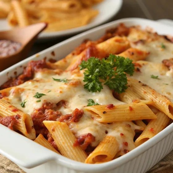 15 Min Cheesy Penne Pasta Bake You Ll Love
