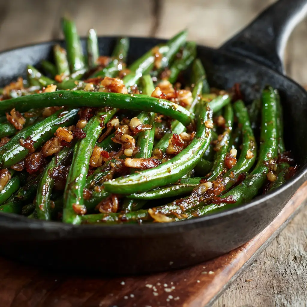 5 Ingredients Crack Green Beans Glossy Saucy (1)