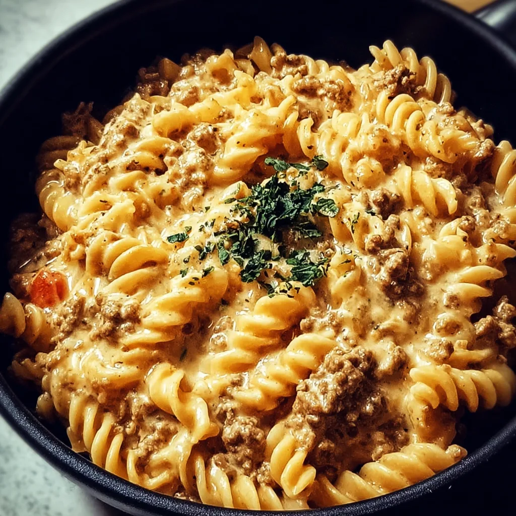 Creamy Ground Beef Pasta Creamy Ground Beef Pasta (1)