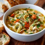 Easy Homemade Chicken Noodle Soup Too Tired To Cook (1)