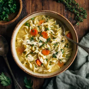 Easy Homemade Chicken Noodle Soup Too Tired To Cook (2)