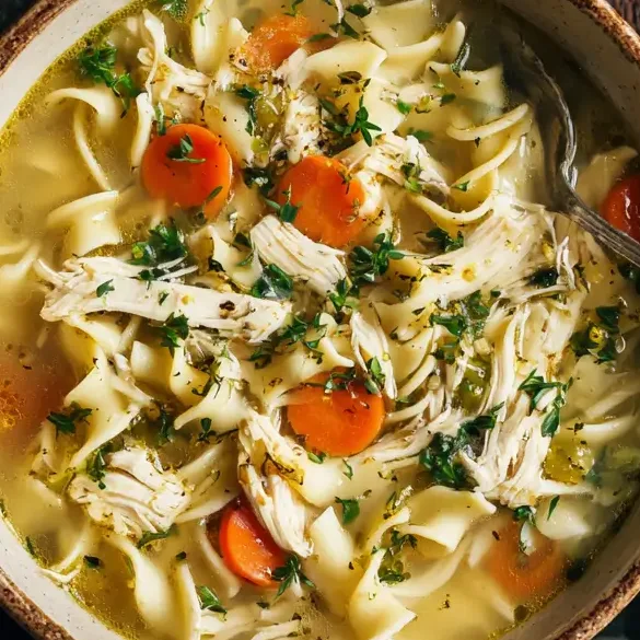 Easy Homemade Chicken Noodle Soup Too Tired To Cook (2)