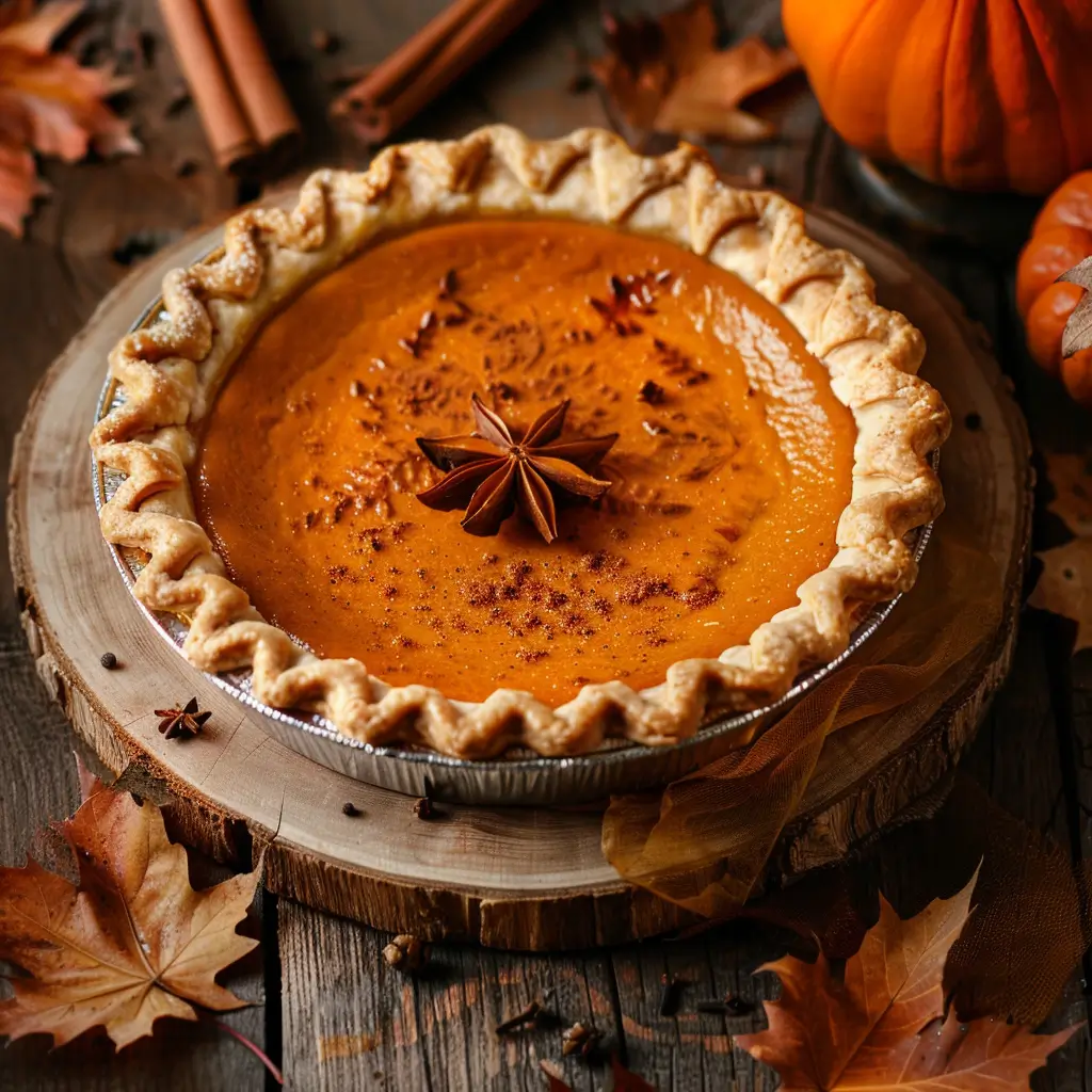 Flat Lay Of Pumpkin Pie Ingredients (3)