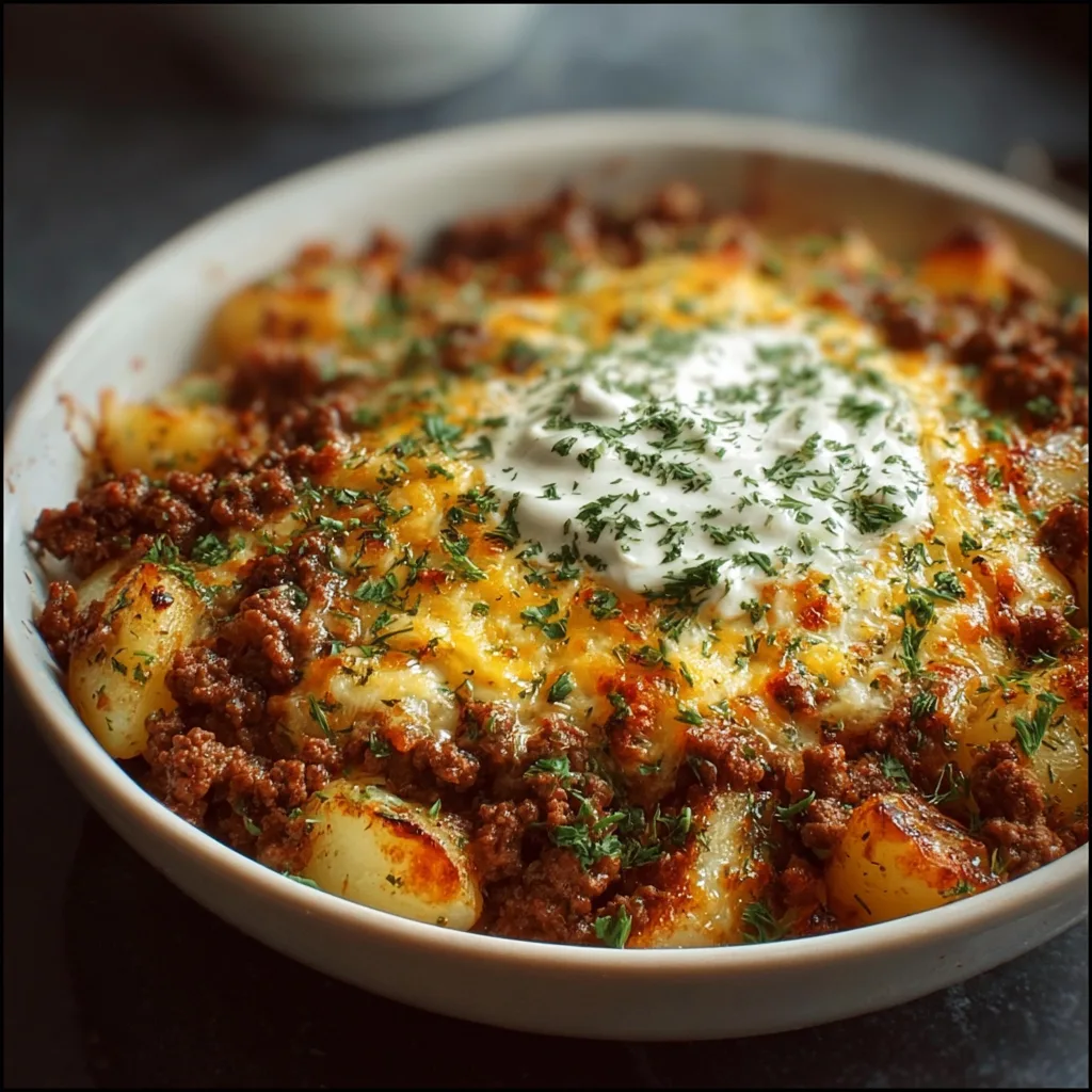 Ground Beef and Potatoes Casserole Ground Beef And Potatoes Casserole (1)
