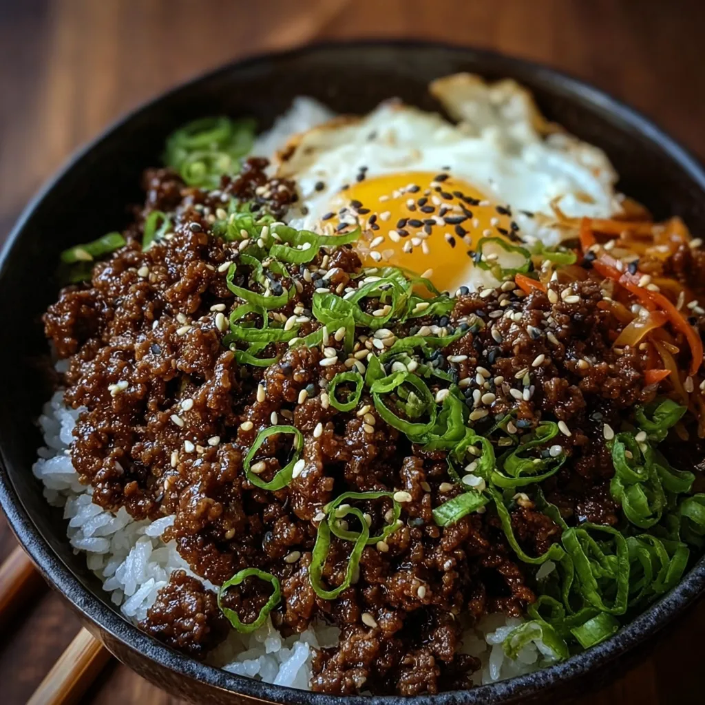 Korean Ground Beef Bowl
