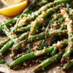 Oven Roasted Green Beans With Garlic And Parmesan (1)