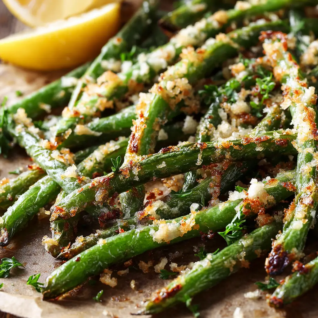 Oven Roasted Green Beans With Garlic And Parmesan (1)